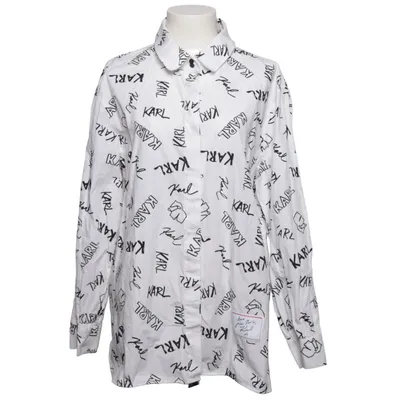 Shirt (White, Black) from Karl Lagerfeld Cotton