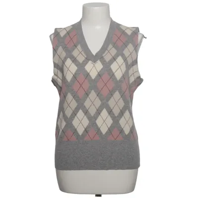 Slipover (Gray, White, Pink) from Windsor Cashmere, Merino wool