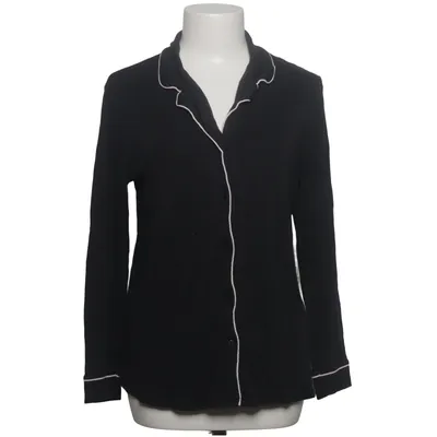 Pajama shirt (Black) from Schiesser Cotton, Modal