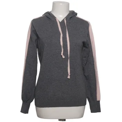Kapuzenpullover (Grau, Pink) von Assuili Kaschmir, Elasthan, Seide, Viskose