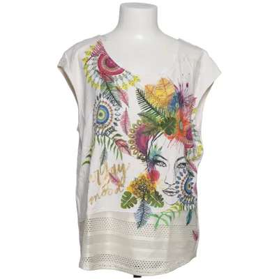 Topp (Beige, Flerfärgad) från Desigual Bomull, Elastan, Polyester, Viskos