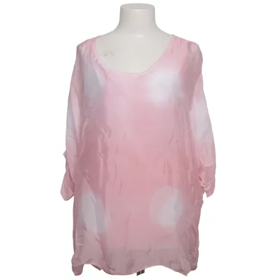 Top (Roze, Wit) van Aust Zijde, Viscose