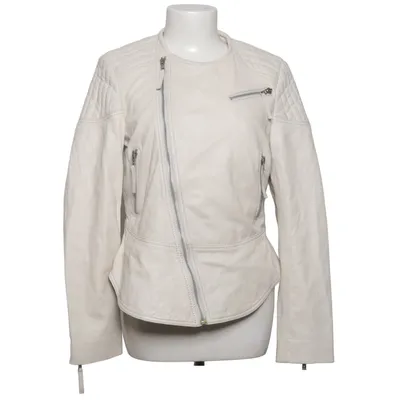 Bikerjack (Beige) van Primeboots Leer, Polyester
