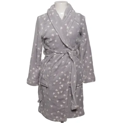 Bathrobe (Gray, White) from Cape Daisy Polyester