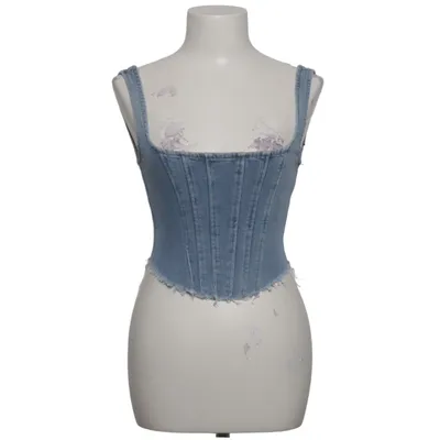 Crop top (Blå) fra BDG by Urban Outfitters Bomuld, Elastan