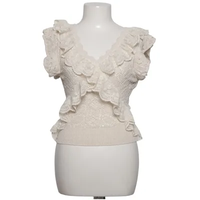 Haut (Beige) de Zara Coton, Polyester