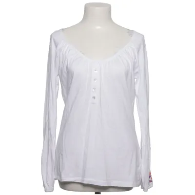Henley T-shirt (Hvid, Flerfarvet) fra Maui-Wowie Bomuld, Viscose