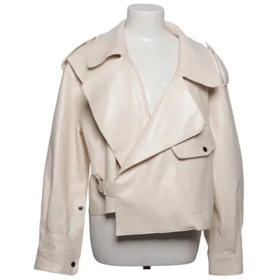 Bikerjack (Beige) van Chic & Jeune Polyurethaan