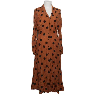 Shirt dress (Brown, Black) from Mango Viscose