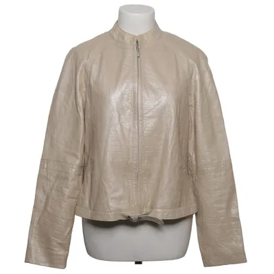 Läderjacka (Beige) från Yorn Acetat, Skinn