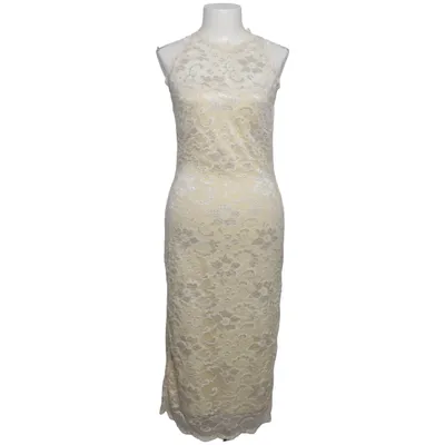 Cocktail dress (White, Yellow) from Mayaadi Elastane, Polyester