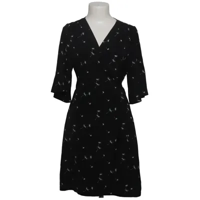 Wrap dress (Black, White) from Disturbia Polyester