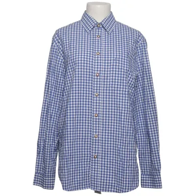 Chemise (Bleu, Blanc) de Os Trachten Coton, Polyester