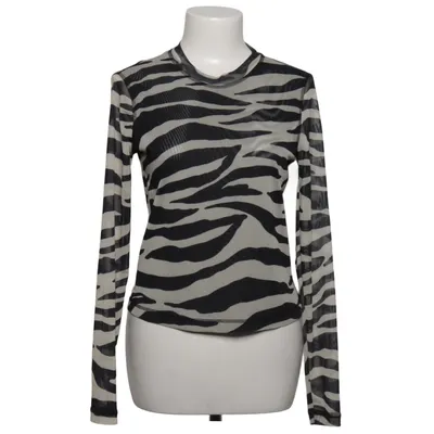 Topp (Beige, Svart) från Mango Elastan, Återvunnen polyester