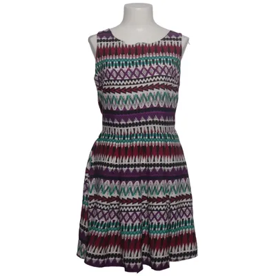 Dress (Purple, White, Multicolored) from Iska Polyester