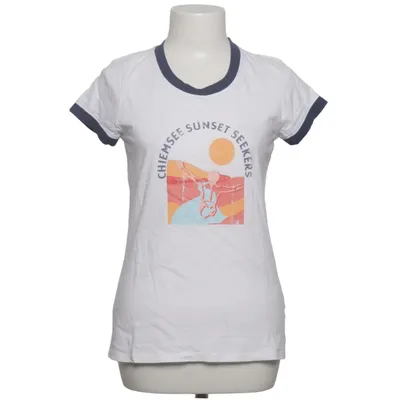 T-shirt (Blanc, Bleu) de Chiemsee Coton