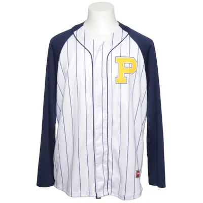 Maillot de baseball (Bleu, Blanc, Jaune) de FSBN Polyester