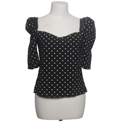 Blouse (Black, Multicolored) from H&M Viscose, Polyamide, Elastane