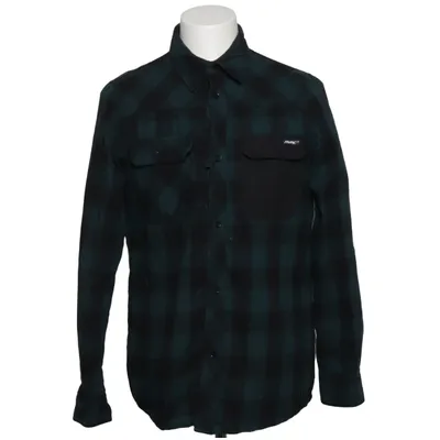 Flannel skjorte (Sort, Grøn) fra Revolution Race Bomuld, Polyester