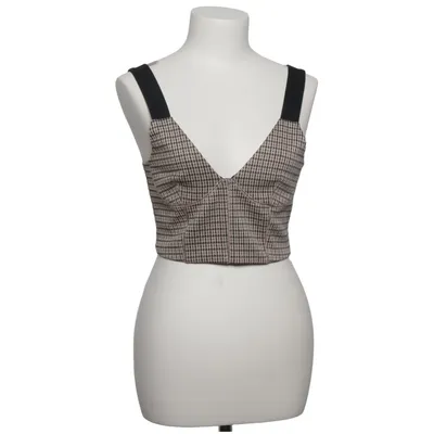 Crop top (Beige, Zwart)