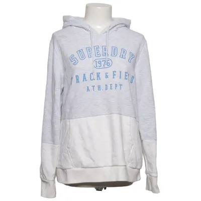 Sweat à capuche (Gris, Blanc) de Superdry Track & Field Coton, Polyester