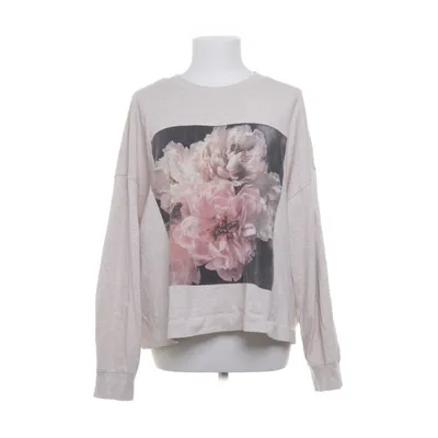 Sweatshirt (Beige, Multicolored) from Helena Christensen x H&M Cotton, Polyester