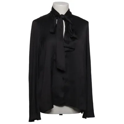 Pussy bow blouse (Black) from Zara Polyester