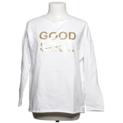 Långärmad t-shirt (Vit, Guldfärgad) från Marie Lund Bomull, Polyester