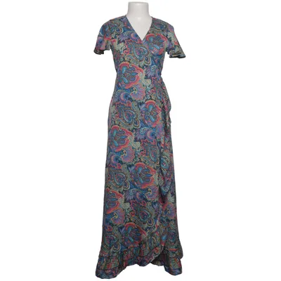 Wrap dress (Blue, Multicolored) from Mandala Viscose