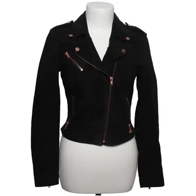 Biker jacket (Black) from Freaky Nation Cotton, Leather, Polyester