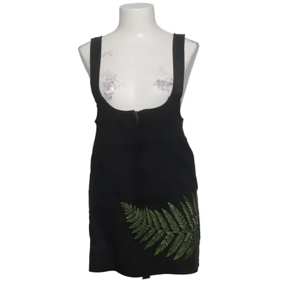 Hängselklänning (Svart, Grön) från Restyle Polyester