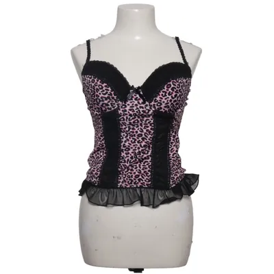 Corset (Rose, Noir) de Okay Élasthane, Polyamide, Polyester