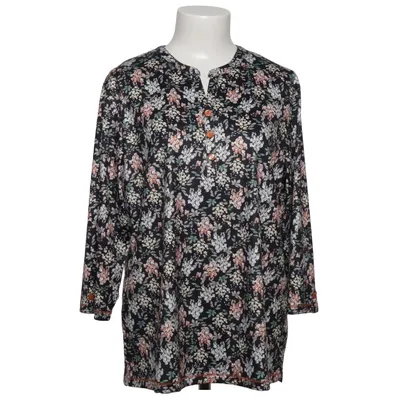 Bluse (Sort, Flerfarvet) fra Lady Fashion Bomuld, Elastan, Polyamid