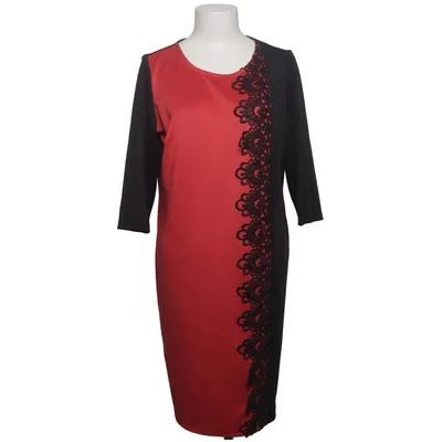 Robe (Noir, Rouge) de Komplimente Élasthane, Polyester