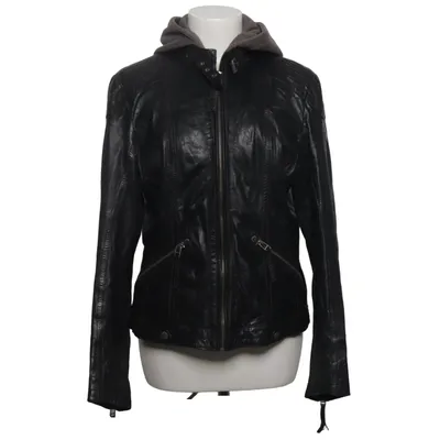 Biker jacket (Black, Gray) from Gipsy Cotton, Leather, Polyester