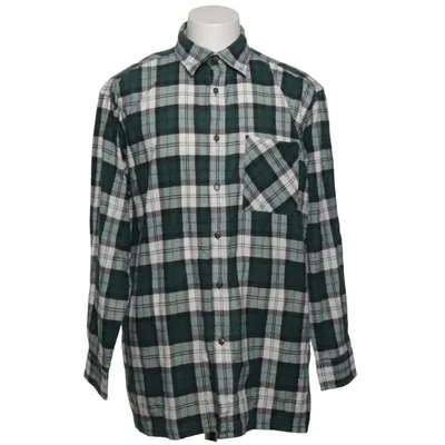 Flannel skjorte (Grøn, Hvid) fra Worker Bomuld