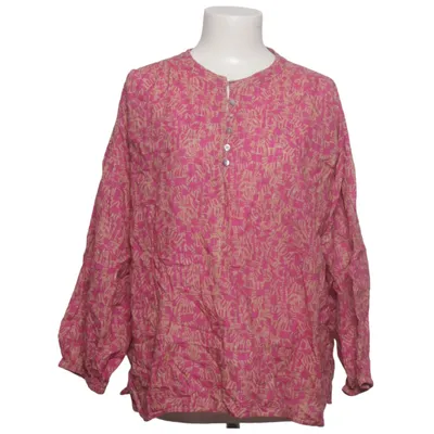 Blouse (Pink, Beige) from Anna Cotton, Metallic fiber
