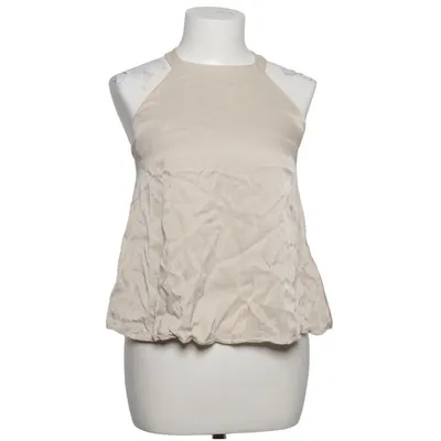 Halterneck top (Beige) fra Mango Suit Polyester, Viscose