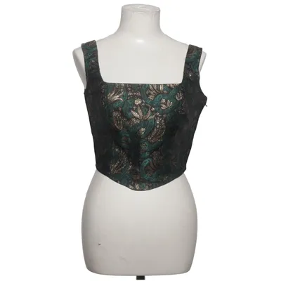 Bustier (Vert, Or, Noir) de Disturbia Élasthane, Fibre métallique, Polyester
