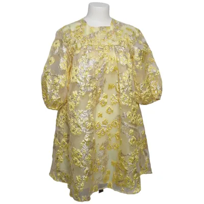 Dress (Yellow, Gold) from ASOS Design Metallic fiber, Polyester