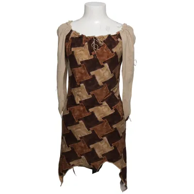 Klänning (Brun, Beige, Flerfärgad) från Naked Eyes Elastan, Polyester