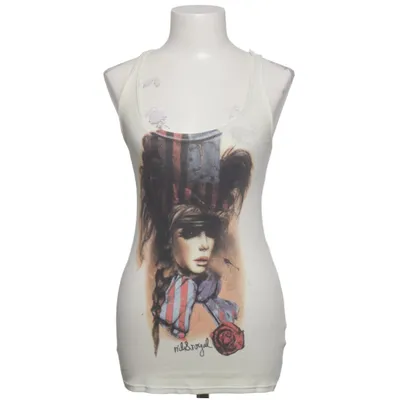 Tank Top (White, Multicolored) from Rich and Royal Cotton