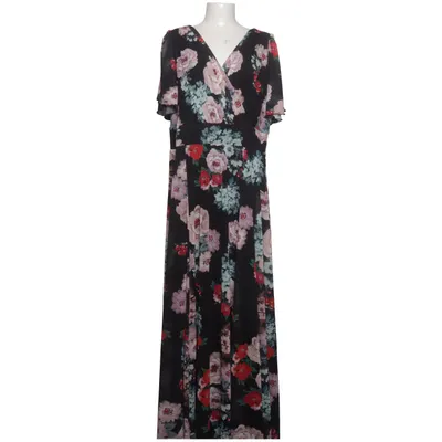 Wrap dress (Black, Multicolored) from AnnaLisa Elastane, Polyester