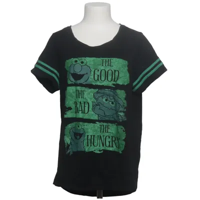 T-shirt (Sort, Grøn) fra Sesame Street Polyester