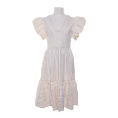 Dress (Beige, White) from Monte Cervino Cotton, Polyester