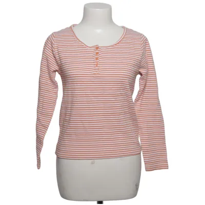 Langærmet t-shirt (Hvid, Orange) fra Stitch & Soul Bomuld, Elastan