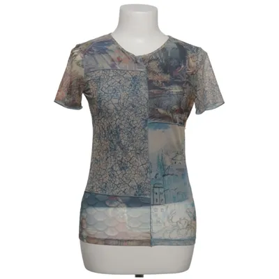 Top (Blue, Multicolored) from Desigual Elastane, Polyester, Viscose
