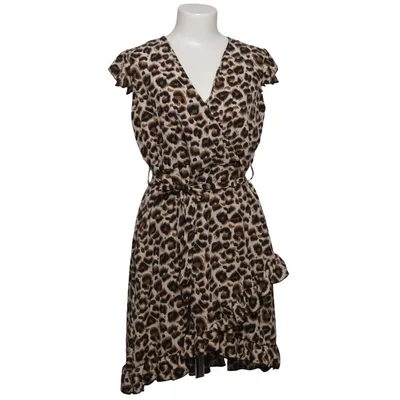 Wrap dress (Brown, Black, Multicolored) Polyester