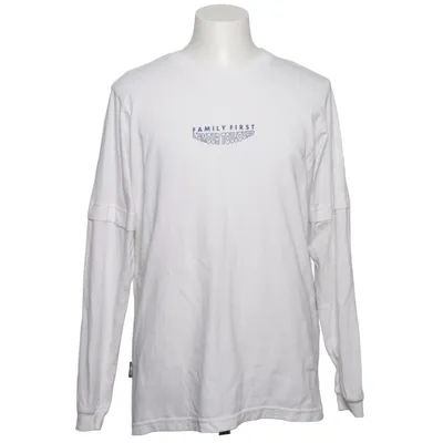 Långärmad t-shirt (Vit, Blå) från Family First Bomull