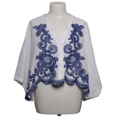 Haut (Blanc, Bleu) de Adiva Coton, Polyester